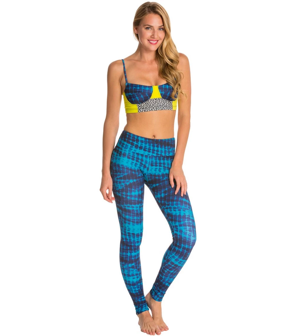 CLOTHING Onzie Long Yoga Leggings Teal Tie Dye 6 CLOTHING Onzie Long Yoga Leggings Teal Tie Dye