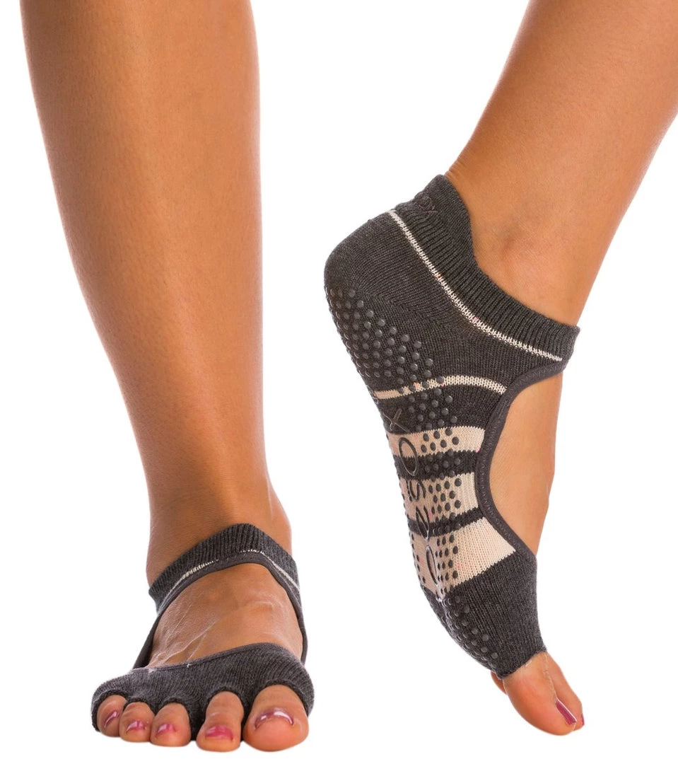 Toesox Bellarina Half-Toe Yoga Grip Socks Groove ACCESSORIES 3 Toesox Bellarina Half-Toe Yoga Grip Socks Groove ACCESSORIES