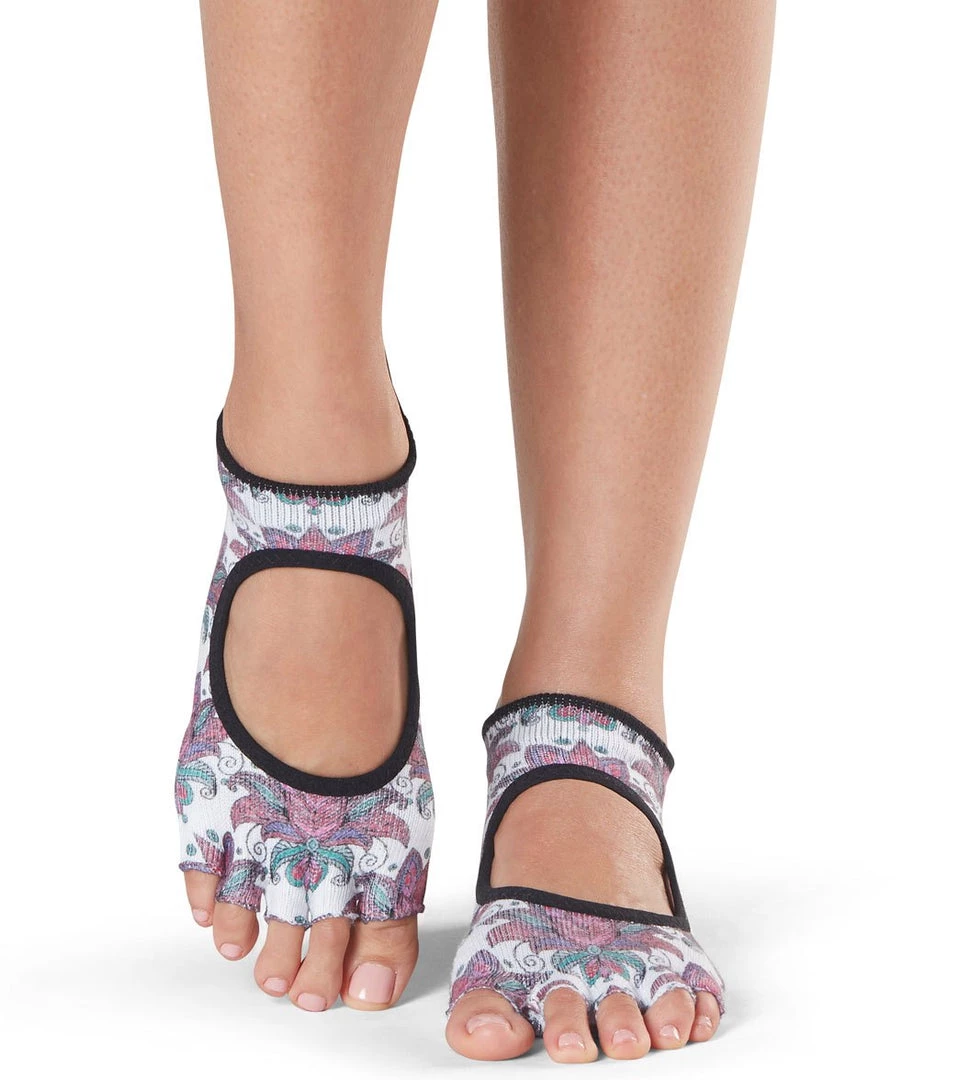 Toesox Bellarina Half-Toe Yoga Grip Socks Mantra 4 Toesox Bellarina Half-Toe Yoga Grip Socks Mantra