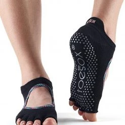 Toesox Bellarina Half-Toe Yoga Grip Socks Tango ACCESSORIES 7 Toesox Bellarina Half-Toe Yoga Grip Socks Tango ACCESSORIES