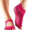 Toesox Bellarina Half-Toe Yoga Grip Socks Fuchsia ACCESSORIES