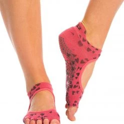 Toesox Bellarina Half-Toe Yoga Grip Socks Lighthearted ACCESSORIES