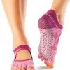 Toesox Bellarina Half-Toe Yoga Grip Socks Rosa
