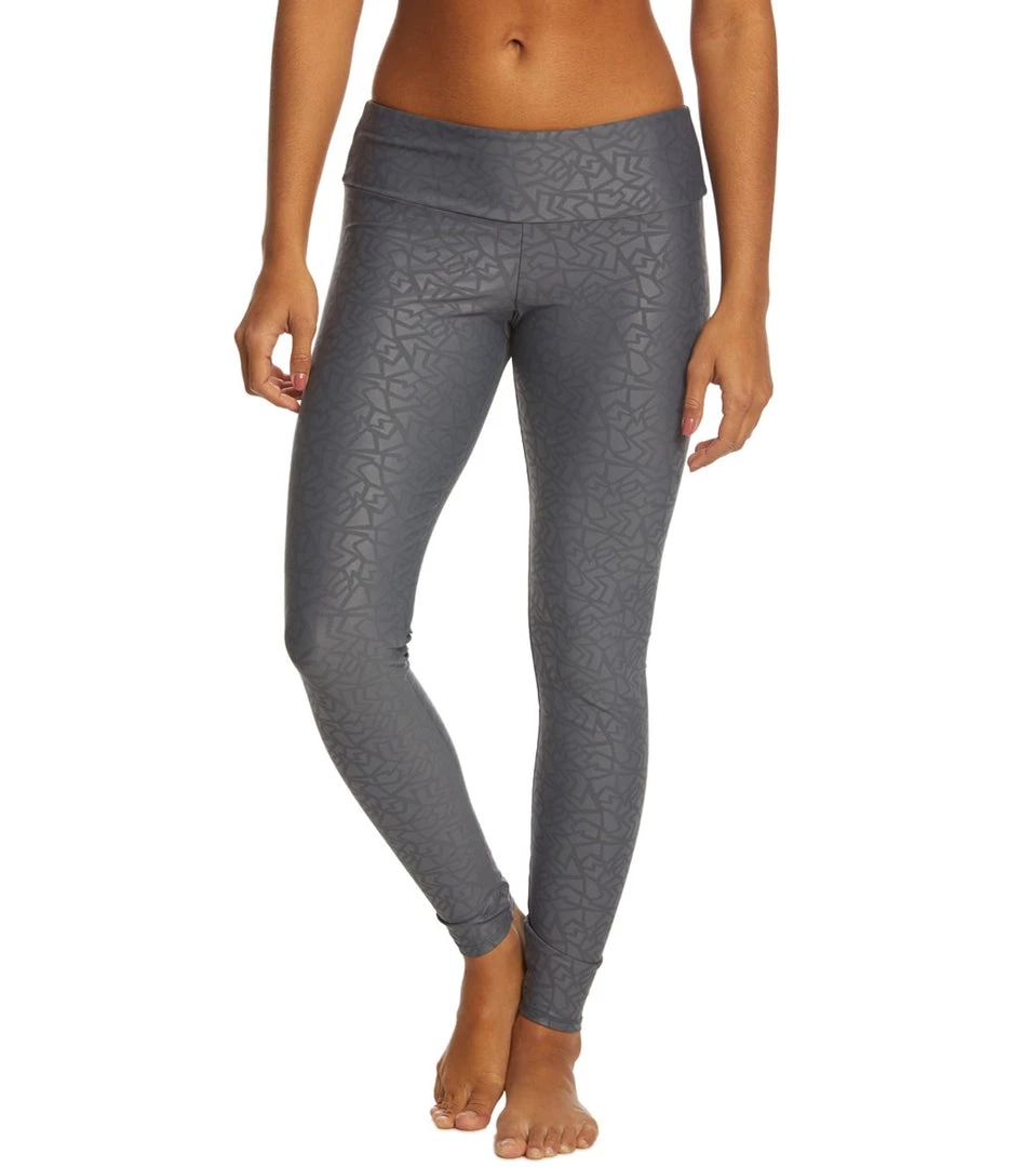 Onzie Long Yoga Leggings Slate Gray Pandora 3 Onzie Long Yoga Leggings Slate Gray Pandora