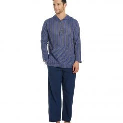 Yak & Yeti Men's Cotton Long Sleeve Blue