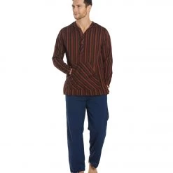CLOTHING Yak & Yeti Men's Cotton Long Sleeve Maroon