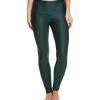 Onzie High Waisted Yoga Leggings Green Venom