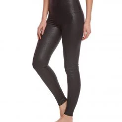 CLOTHING Onzie High Waisted Yoga Leggings Black Fishnet