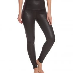 CLOTHING Onzie High Waisted Yoga Leggings Black Fishnet