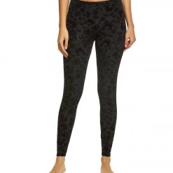 CLOTHING Onzie High Waisted Yoga Leggings Black Flocking