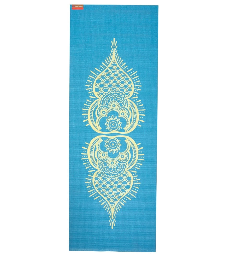 Hugger Mugger Gallery Collection Yoga Mat 68" 3mm Blue Henna 3 Hugger Mugger Gallery Collection Yoga Mat 68" 3mm Blue Henna