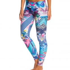 Onzie Long Yoga Leggings Juicy Leaf