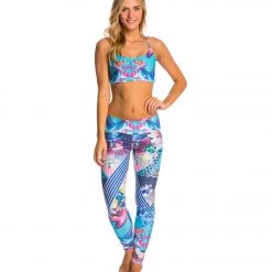 Onzie Long Yoga Leggings Juicy Leaf