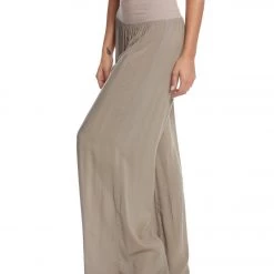 CLOTHING Hard Tail Flat Waist Wide Leg Yoga Pants Driftwood