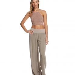 CLOTHING Hard Tail Flat Waist Wide Leg Yoga Pants Driftwood 11 CLOTHING Hard Tail Flat Waist Wide Leg Yoga Pants Driftwood