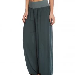 Hard Tail Flat Waist Wide Leg Yoga Pants Juniper