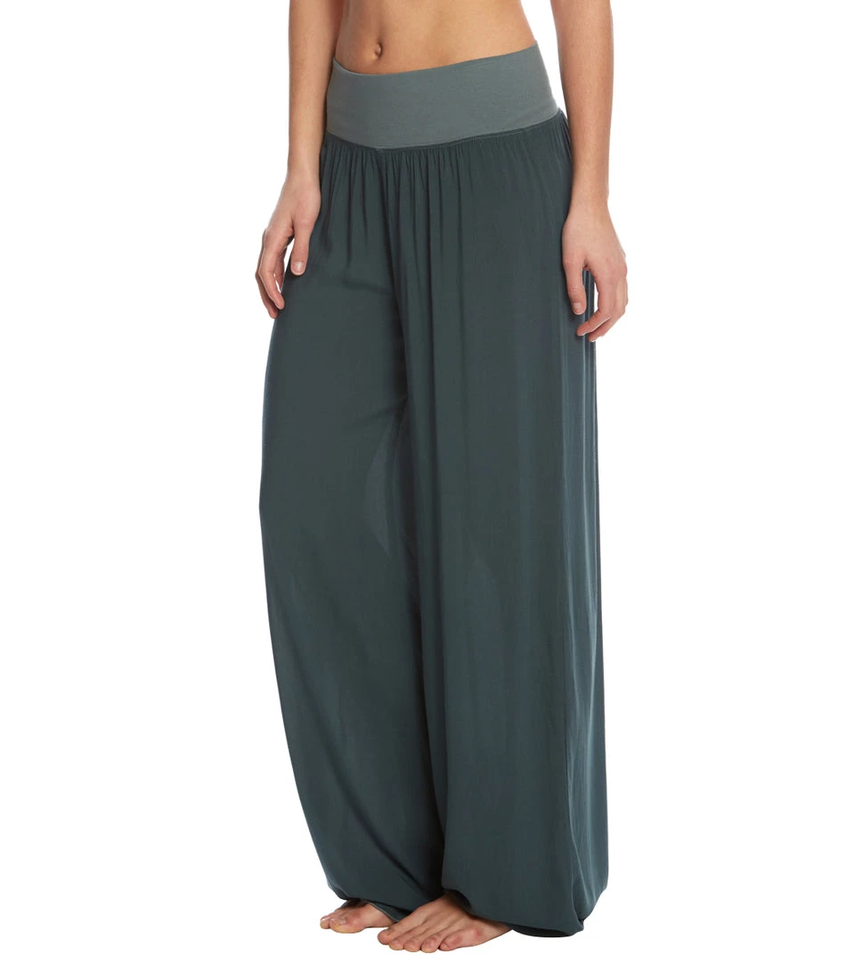 Hard Tail Flat Waist Wide Leg Yoga Pants Juniper 4 Hard Tail Flat Waist Wide Leg Yoga Pants Juniper