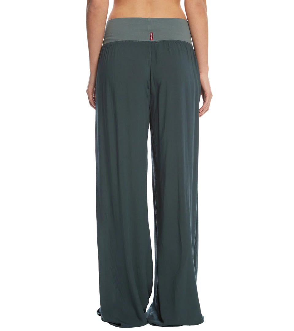 Hard Tail Flat Waist Wide Leg Yoga Pants Juniper 5 Hard Tail Flat Waist Wide Leg Yoga Pants Juniper