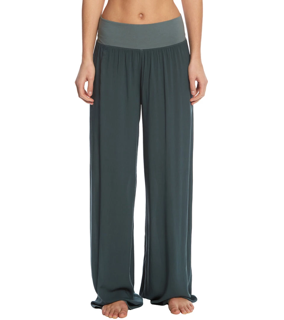 Hard Tail Flat Waist Wide Leg Yoga Pants Juniper 8 Hard Tail Flat Waist Wide Leg Yoga Pants Juniper