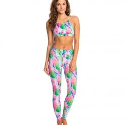 Onzie Long Yoga Leggings Diamond Palm CLOTHING