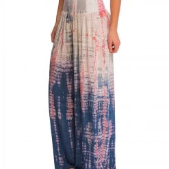 Hard Tail Flat Waist Wide Leg Yoga Pants Aqua/Berry Lizard CLOTHING