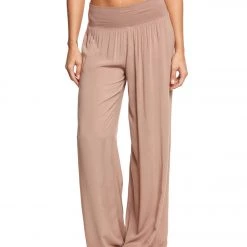 Hard Tail Flat Waist Wide Leg Yoga Pants Mauve