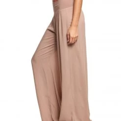 Hard Tail Flat Waist Wide Leg Yoga Pants Mauve