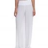 CLOTHING Hard Tail Flat Waist Wide Leg Yoga Pants White 1 CLOTHING Hard Tail Flat Waist Wide Leg Yoga Pants White
