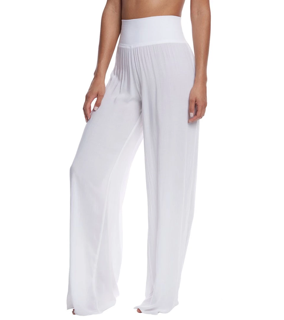 CLOTHING Hard Tail Flat Waist Wide Leg Yoga Pants White 4 CLOTHING Hard Tail Flat Waist Wide Leg Yoga Pants White