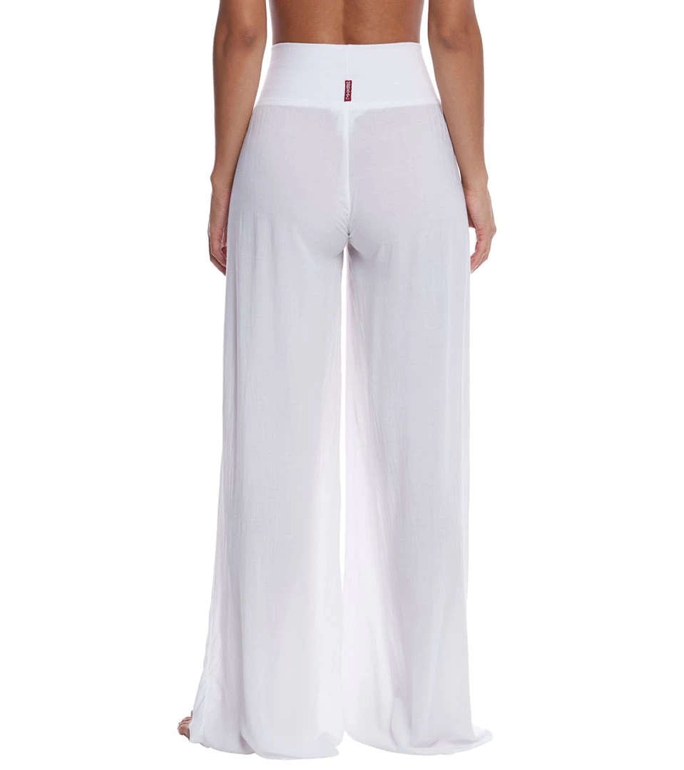 CLOTHING Hard Tail Flat Waist Wide Leg Yoga Pants White 5 CLOTHING Hard Tail Flat Waist Wide Leg Yoga Pants White