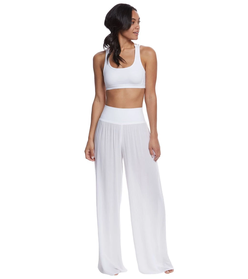 CLOTHING Hard Tail Flat Waist Wide Leg Yoga Pants White 6 CLOTHING Hard Tail Flat Waist Wide Leg Yoga Pants White