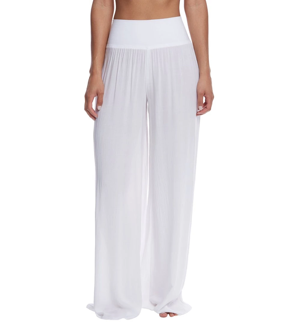 CLOTHING Hard Tail Flat Waist Wide Leg Yoga Pants White 8 CLOTHING Hard Tail Flat Waist Wide Leg Yoga Pants White