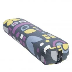 YOGA MATS & PROPS Hugger Mugger Junior Printed Yoga Bolster Graphic Graphite