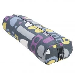 YOGA MATS & PROPS Hugger Mugger Junior Printed Yoga Bolster Graphic Graphite