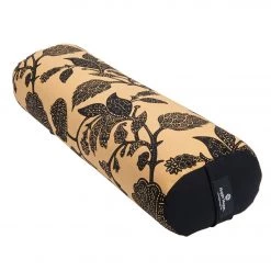 YOGA MATS & PROPS Hugger Mugger Junior Printed Yoga Bolster Caramel Lotus