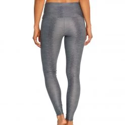 Onzie High Waisted Yoga Leggings Charcoal Snake