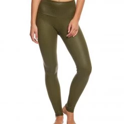 CLOTHING Onzie High Waisted Yoga Leggings Moss Texture