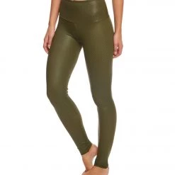 CLOTHING Onzie High Waisted Yoga Leggings Moss Texture