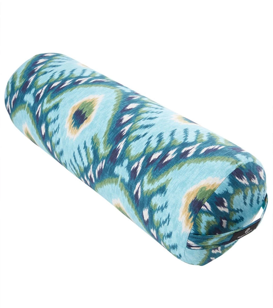 Hugger Mugger Round Printed Yoga Bolster Indigo Ikat 3 Hugger Mugger Round Printed Yoga Bolster Indigo Ikat
