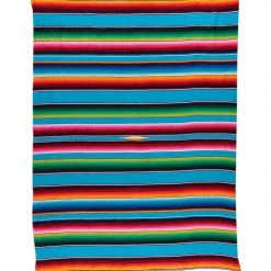 Native Yoga Large Mexican Serape Blanket Turquoise YOGA MATS & PROPS 9 Native Yoga Large Mexican Serape Blanket Turquoise YOGA MATS & PROPS
