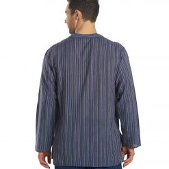 Yak & Yeti Men's Bohemian Long Sleeve Blue 11 Yak & Yeti Men's Bohemian Long Sleeve Blue