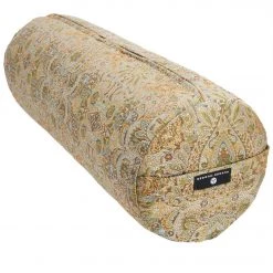 Hugger Mugger Round Printed Yoga Bolster Pashmina Tea YOGA MATS & PROPS