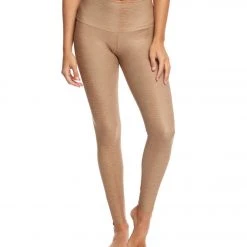 Onzie High Waisted Yoga Leggings Taupe Snake CLOTHING