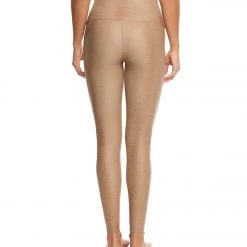 Onzie High Waisted Yoga Leggings Taupe Snake CLOTHING