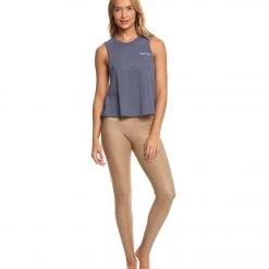 Onzie High Waisted Yoga Leggings Taupe Snake CLOTHING