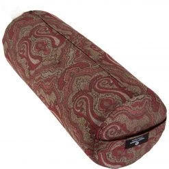 Hugger Mugger Round Printed Yoga Bolster Vintage Currant