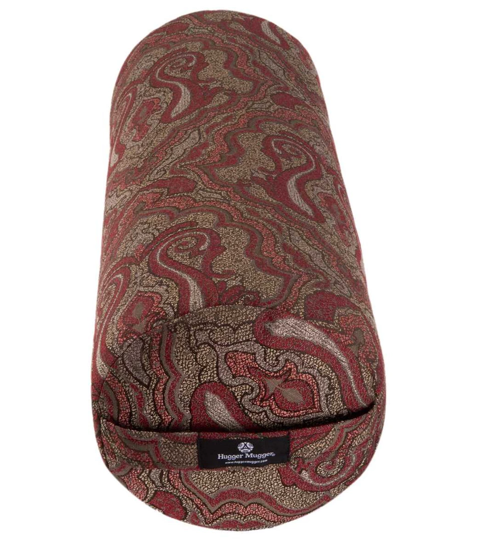 Hugger Mugger Round Printed Yoga Bolster Vintage Currant 5 Hugger Mugger Round Printed Yoga Bolster Vintage Currant