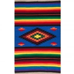 Native Yoga Super Diamond Mexican Yoga Blanket (Colors May Vary) Royal Blue