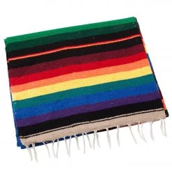 Native Yoga Super Diamond Mexican Yoga Blanket (Colors May Vary) Royal Blue