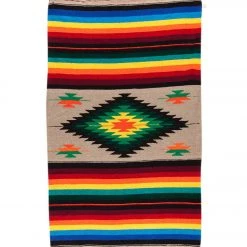 Native Yoga Super Diamond Mexican Yoga Blanket (Colors May Vary) Natural YOGA MATS & PROPS
